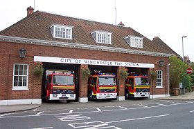 City of Winchester Fire Station, and a link to the fire service web site.